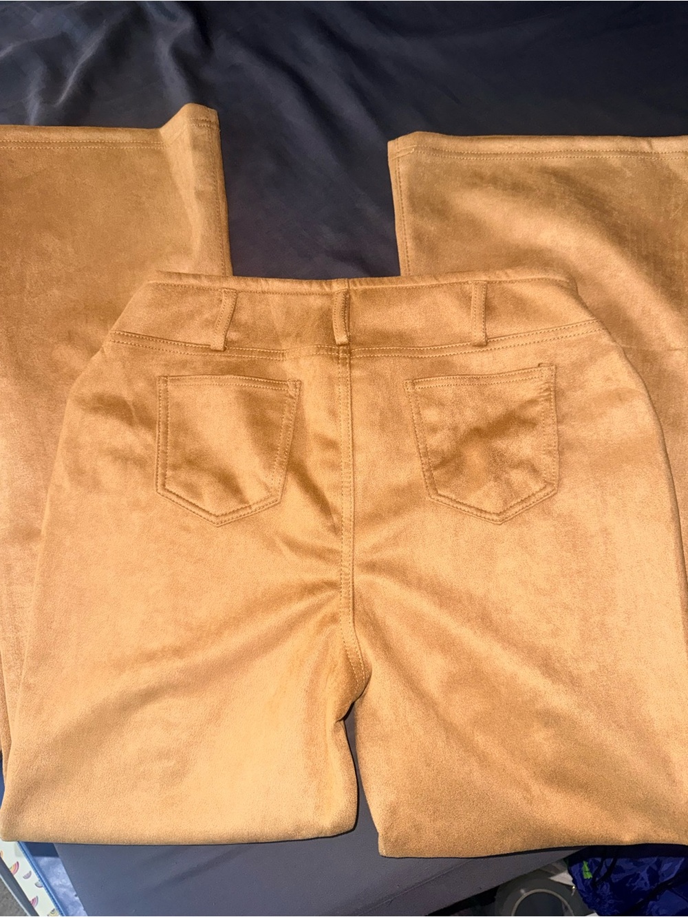 like an angel Tan Lace-Up Boot Cut Jumpsuit Pants - Picture 4 of 4